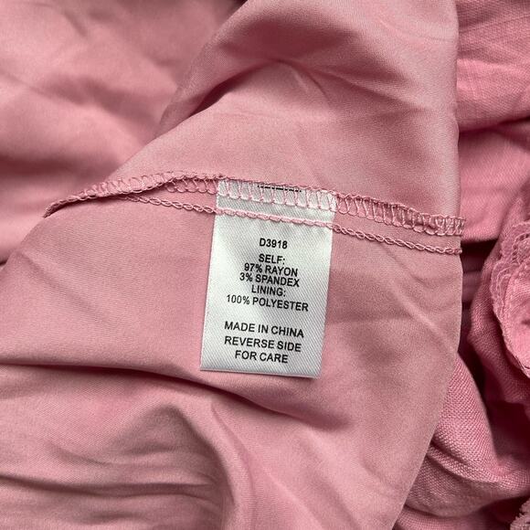 NWT Alexia Admor Ali Fit And Flare Cut Out Lace Trim Dress Pink Size 6 - Picture 8 of 8